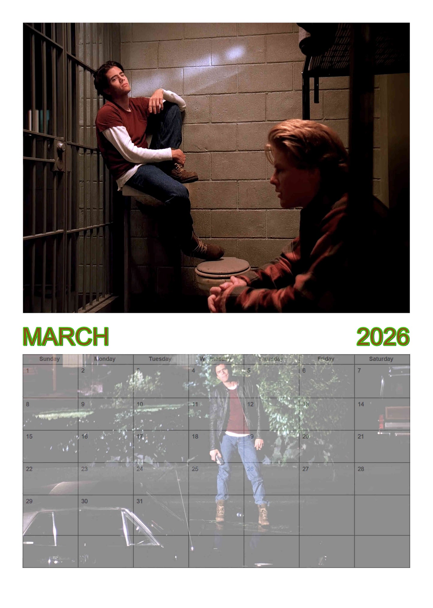 Hunks of Twin Peaks | Wall calendar | 2026 version