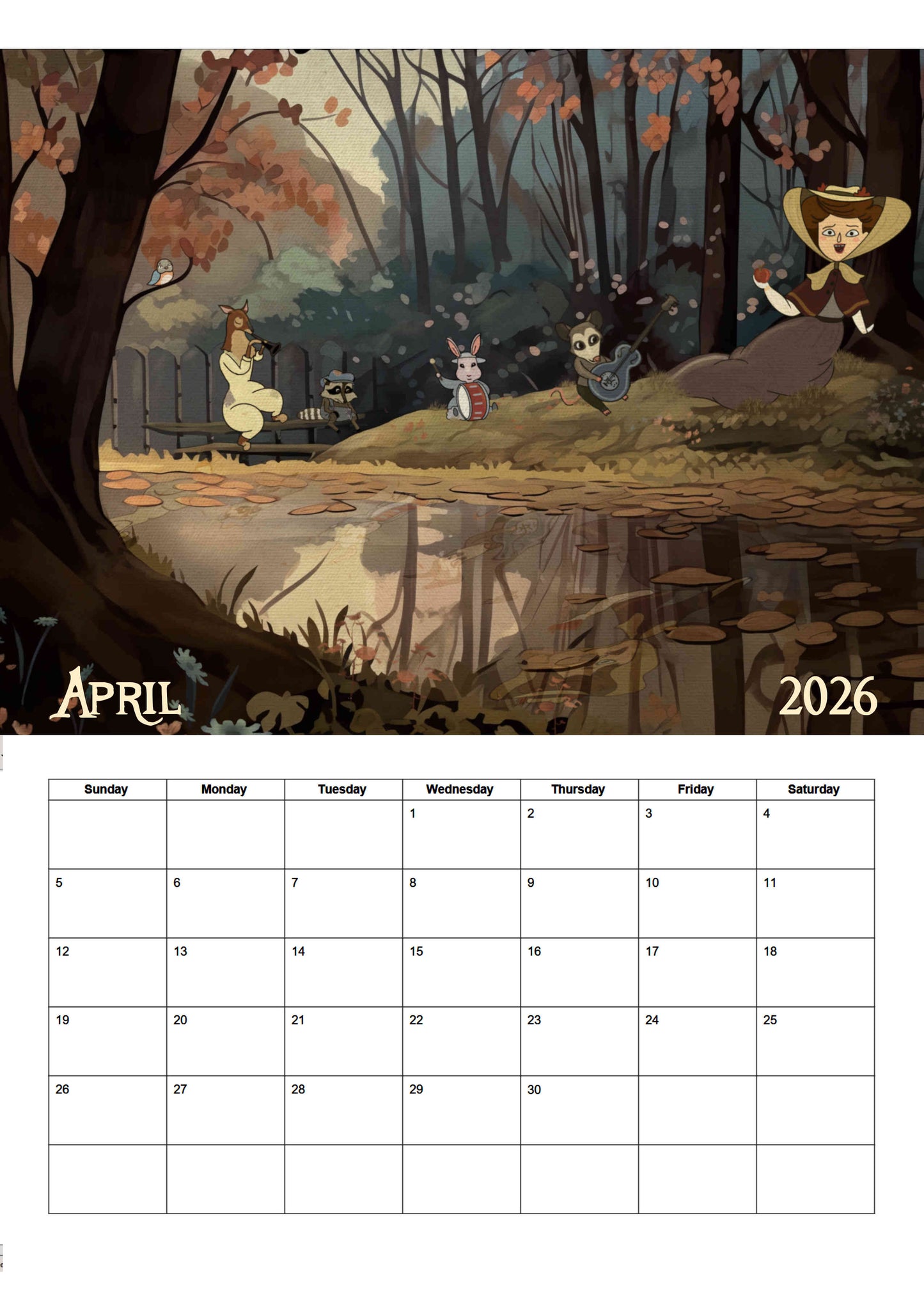 Over The Garden Wall | 2026 Wall Calendar