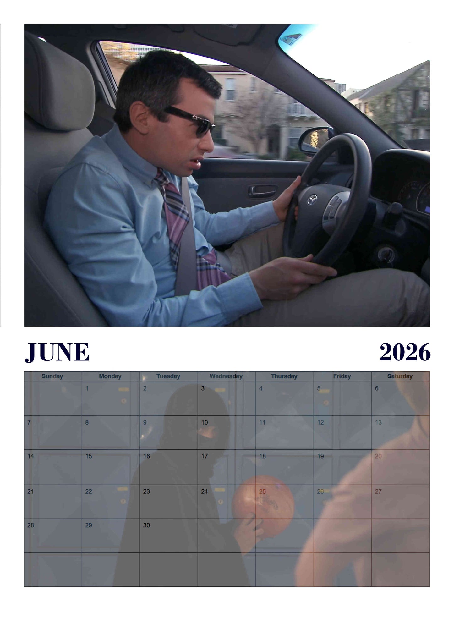 Nathan Fielder | The Hunk | 2026 Wall calendar