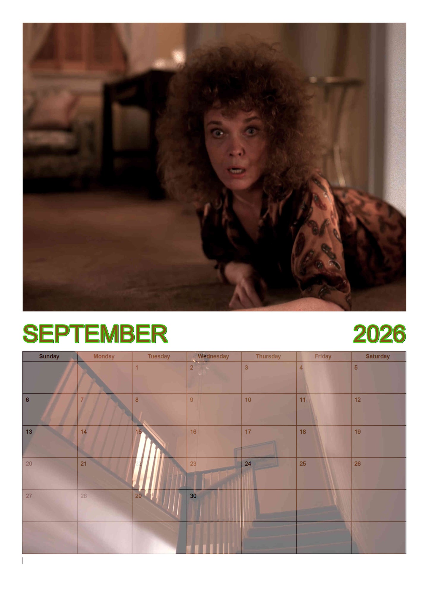 She-Hunks of Twin Peaks, 2026 Wall calendar