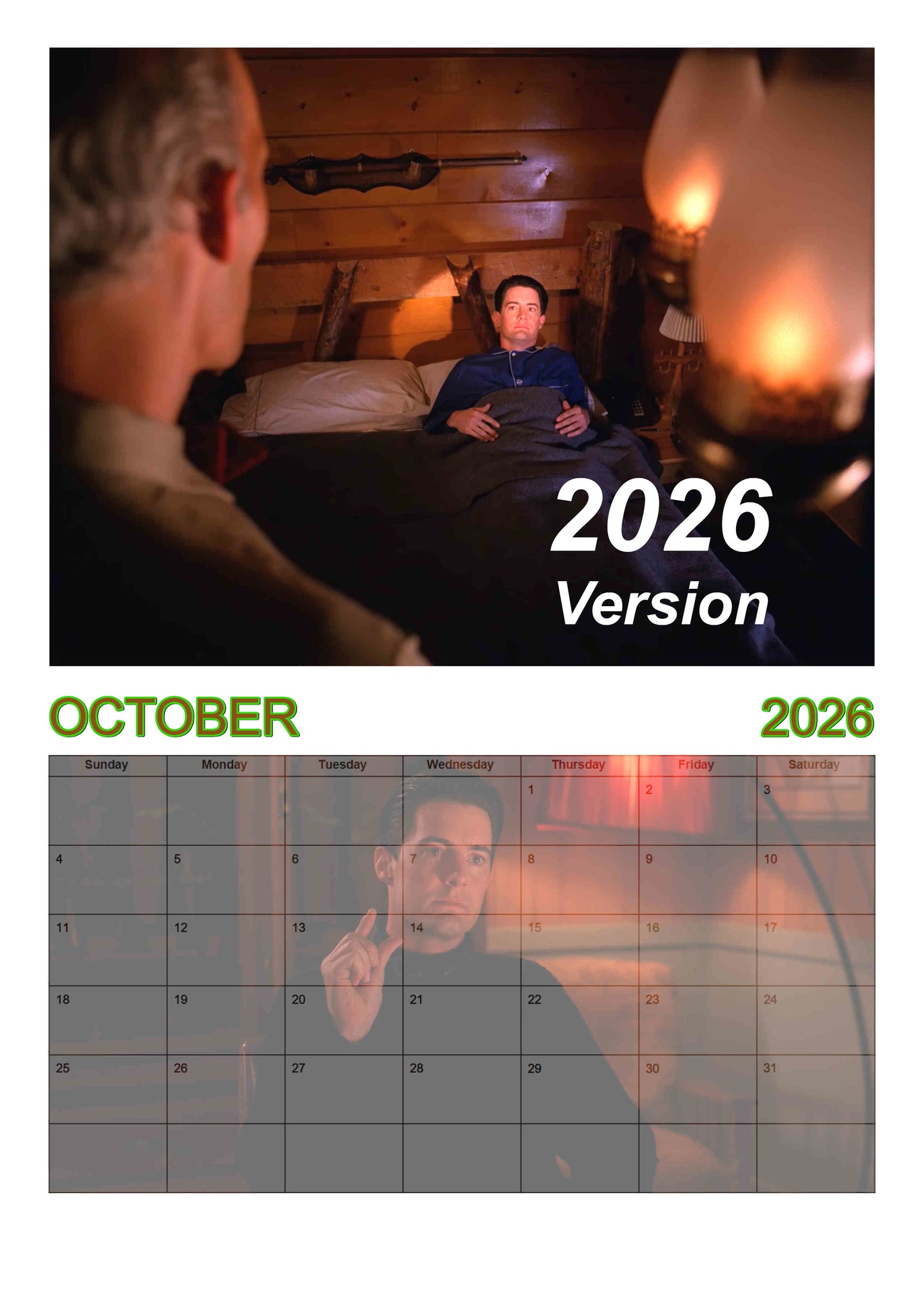 Hunks of Twin Peaks : Forbidden Pleasures | 2026 calendar