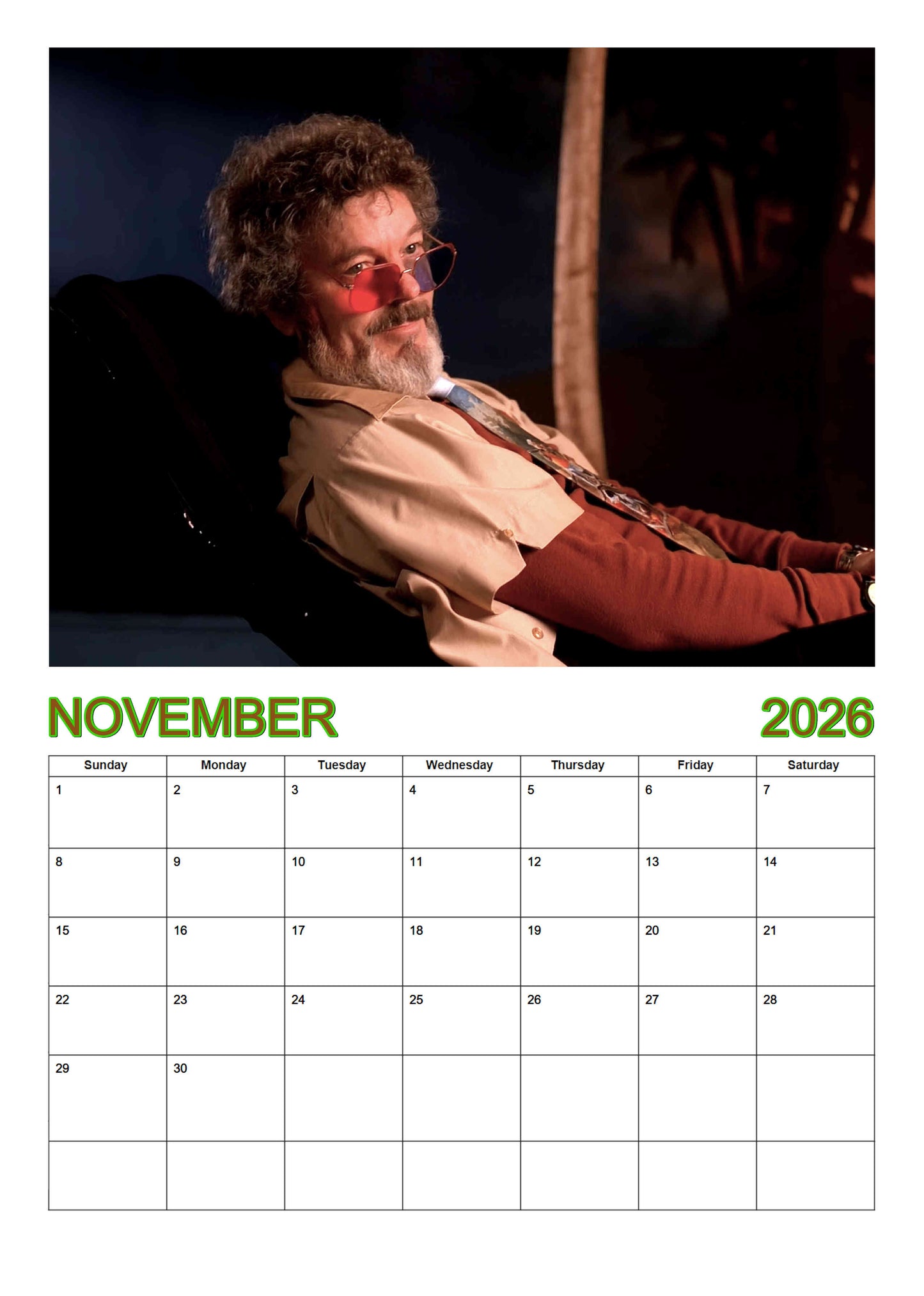Hunks of Twin Peaks | Wall calendar | 2026 version