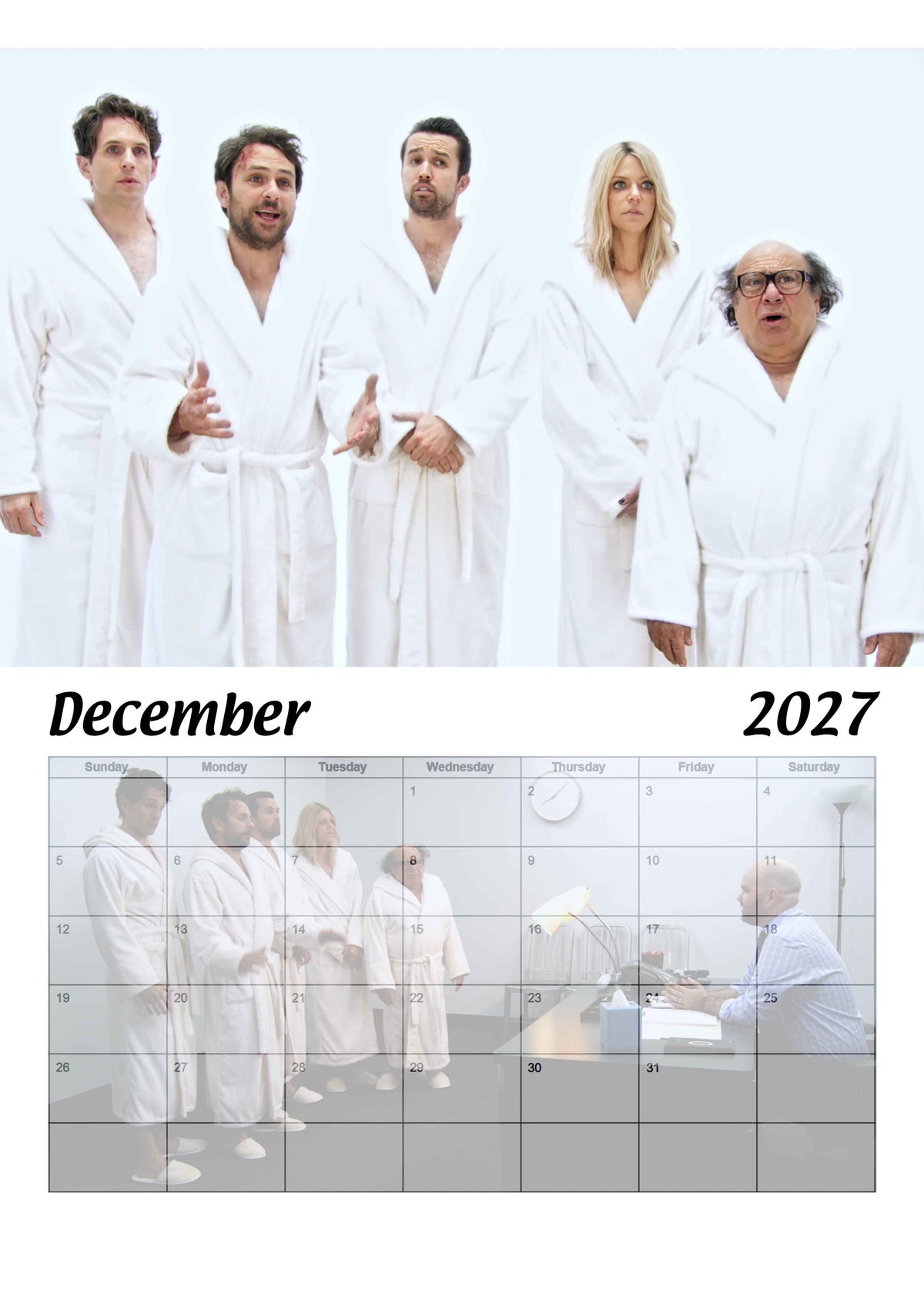 It's Always Sunny | The Gang Makes a Calendar | 2027 Version