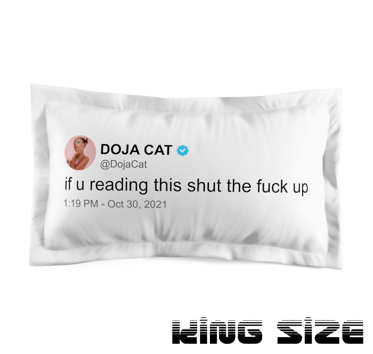 This preview features the king size version of the pillow case