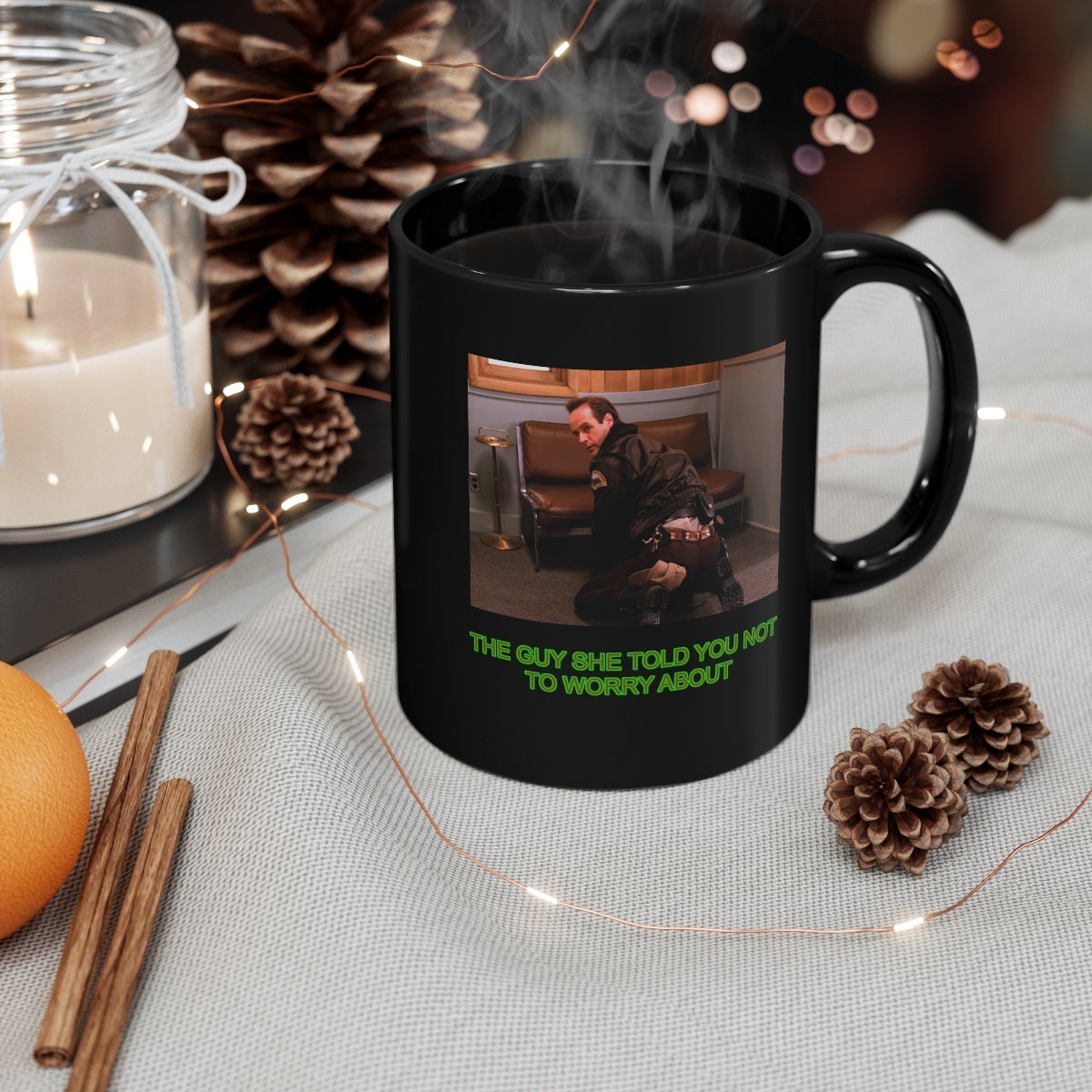 Twin Peaks | Black 11oz Andy Mug | You vs The Guy