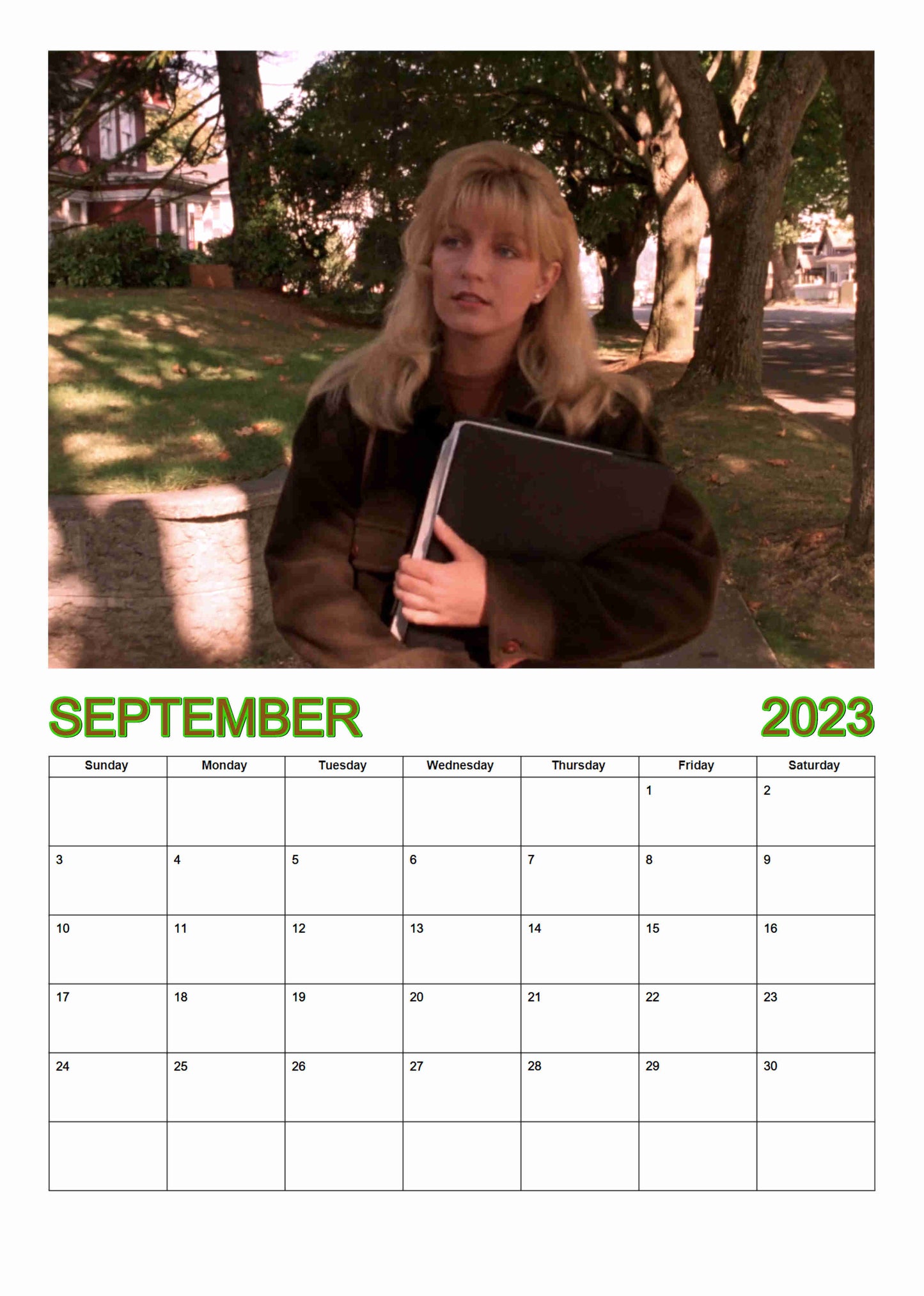 Preview of the month of September featuring Laura Palmer
