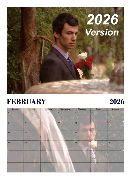 Nathan Fielder | The Hunk | 2026 Wall calendar