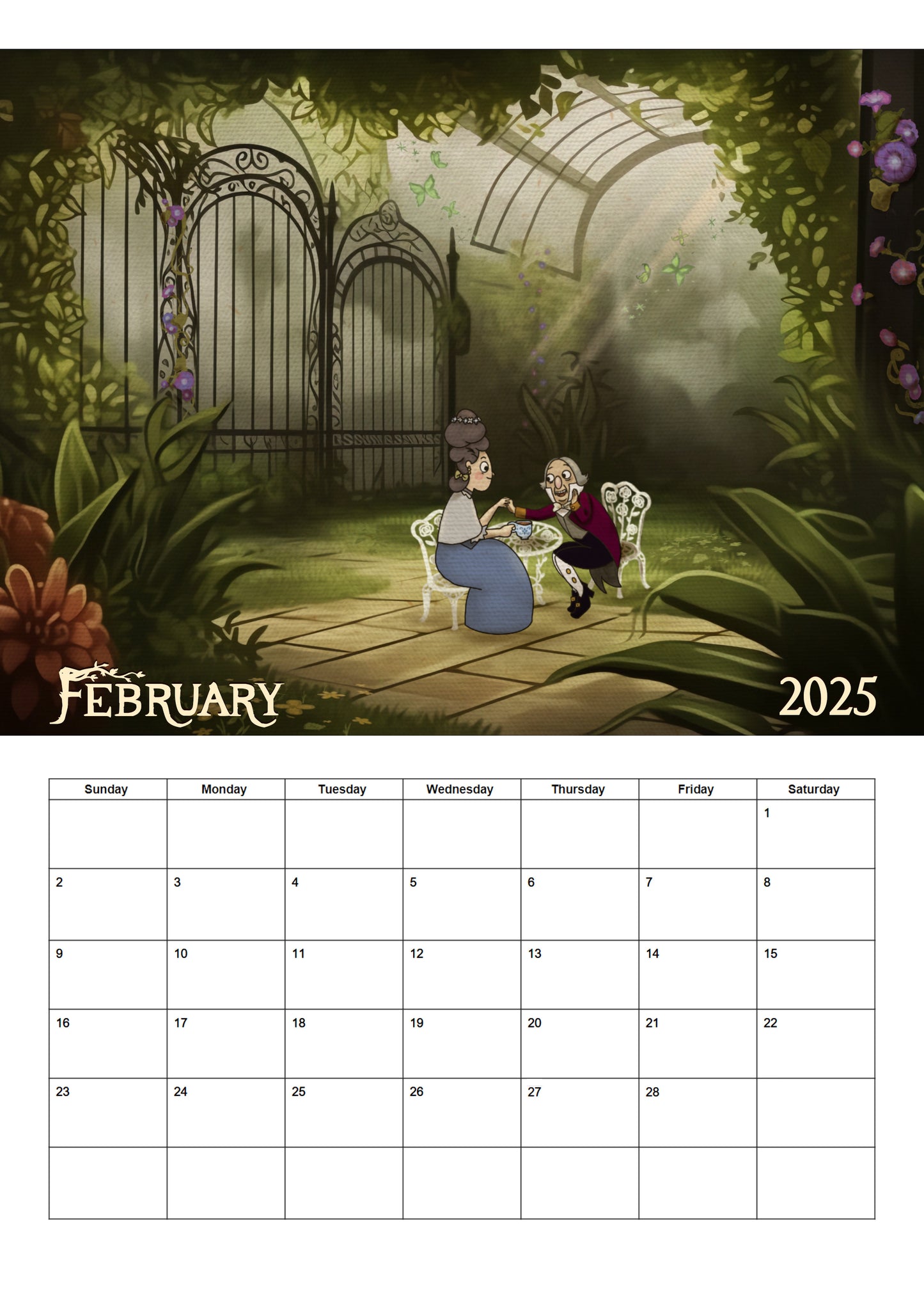 Over The Garden Wall | 2025 Wall Calendar