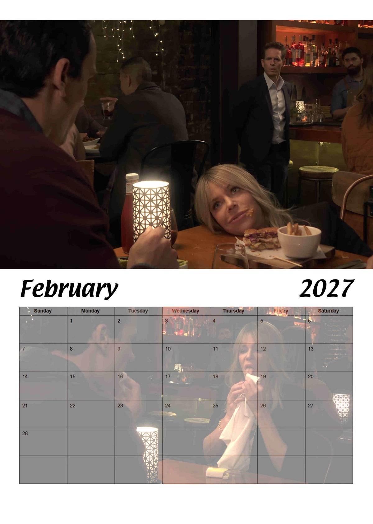 Its Always Sunny, No Context, 2027 Wall calendar