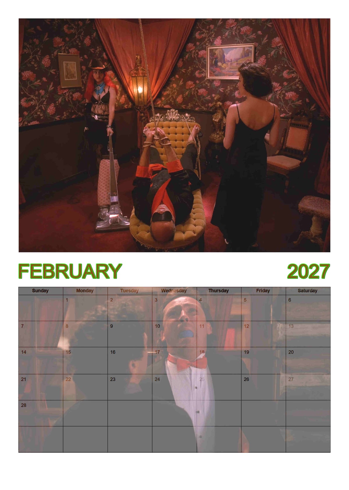 Hunks of Twin Peaks : Forbidden Pleasures | 2027 calendar