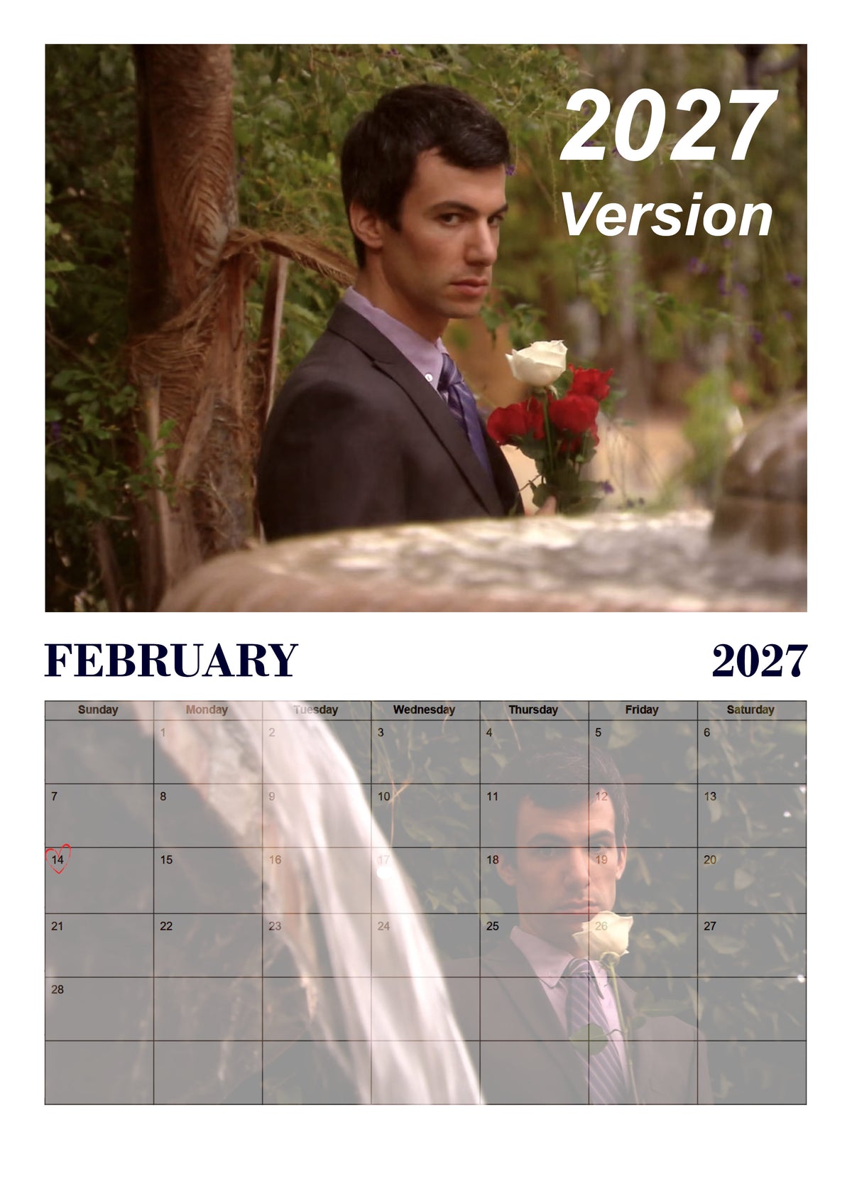 Nathan Fielder | The Hunk | 2027 Wall calendar