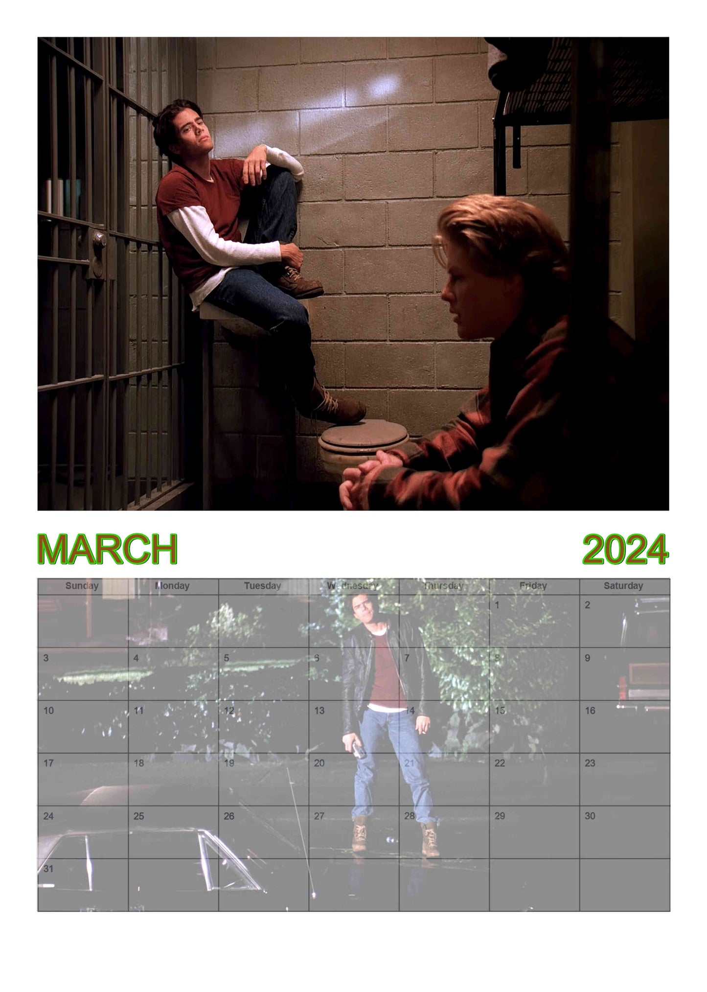 Hunks of Twin Peaks | Wall calendar | 2024 version