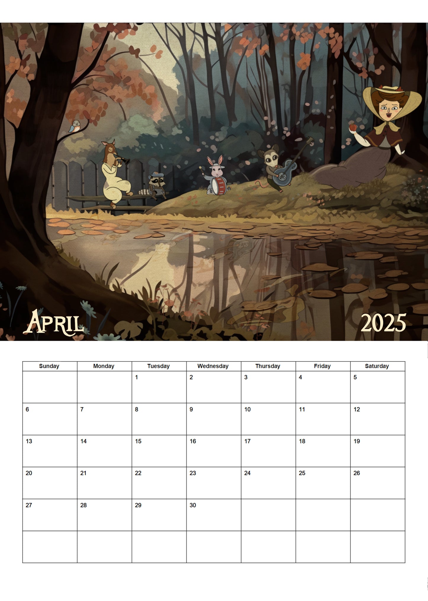 Over The Garden Wall | 2025 Wall Calendar