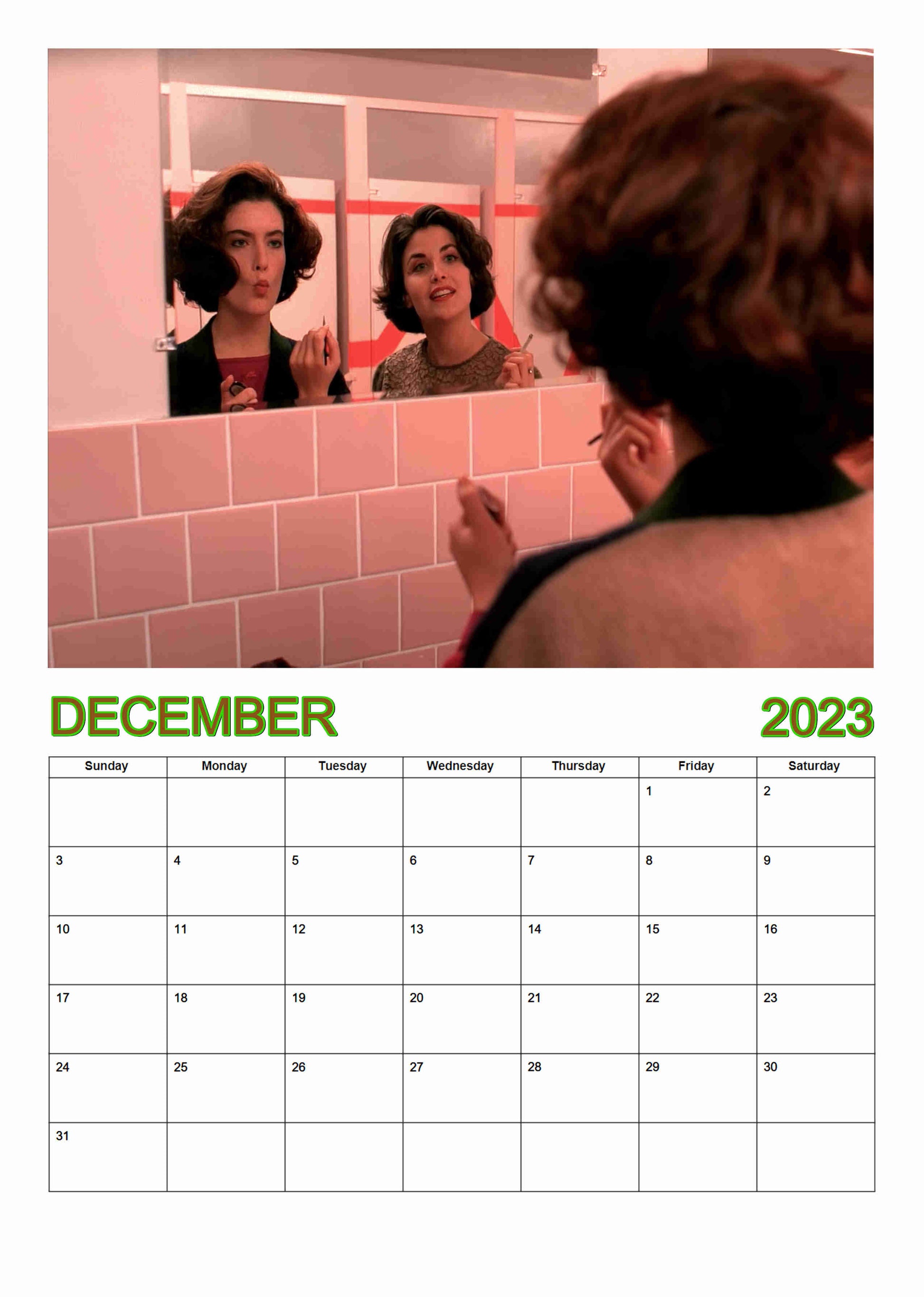 Preview of the month of December featuring Donna and Audrey
