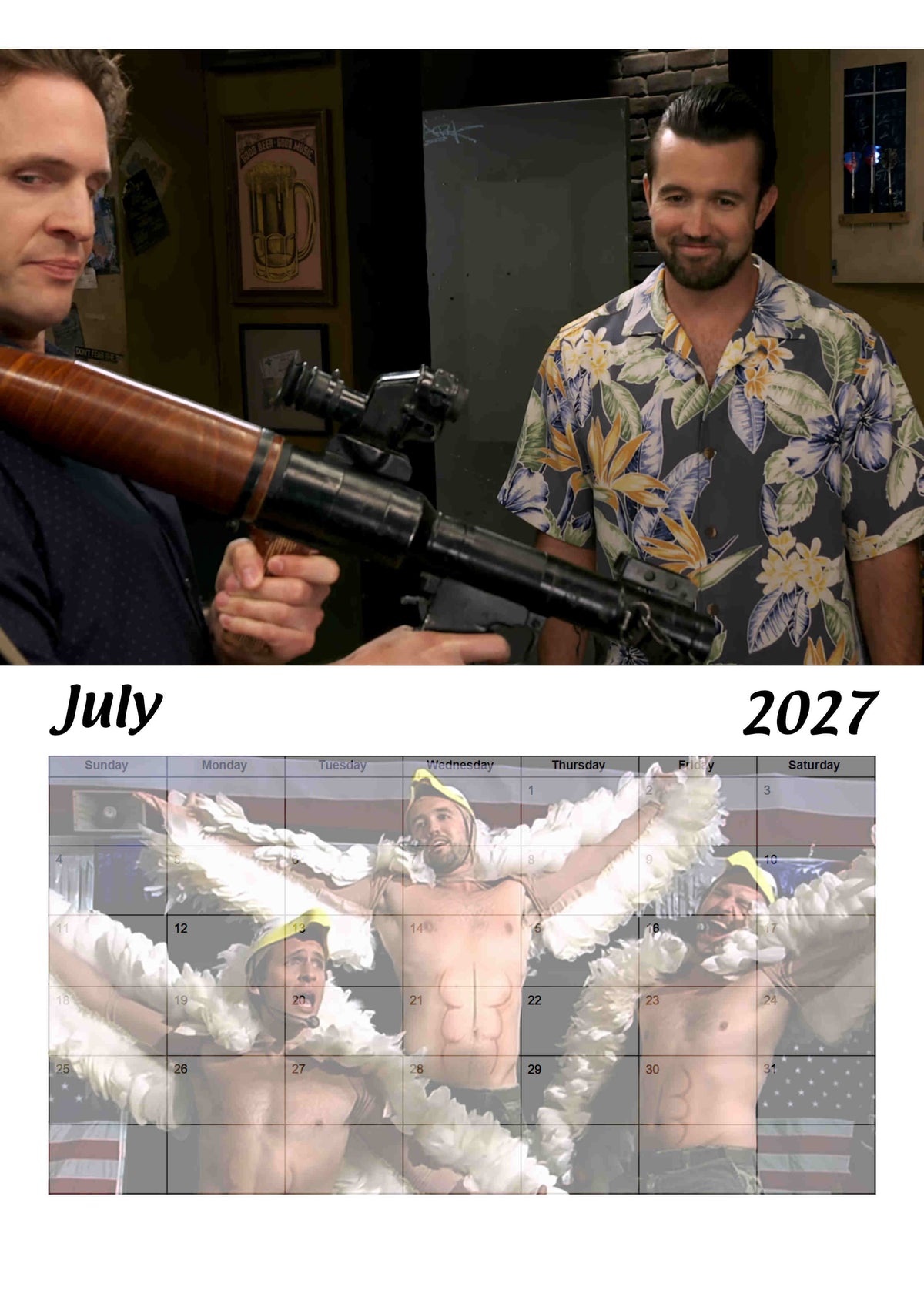 Its Always Sunny, No Context, 2027 Wall calendar