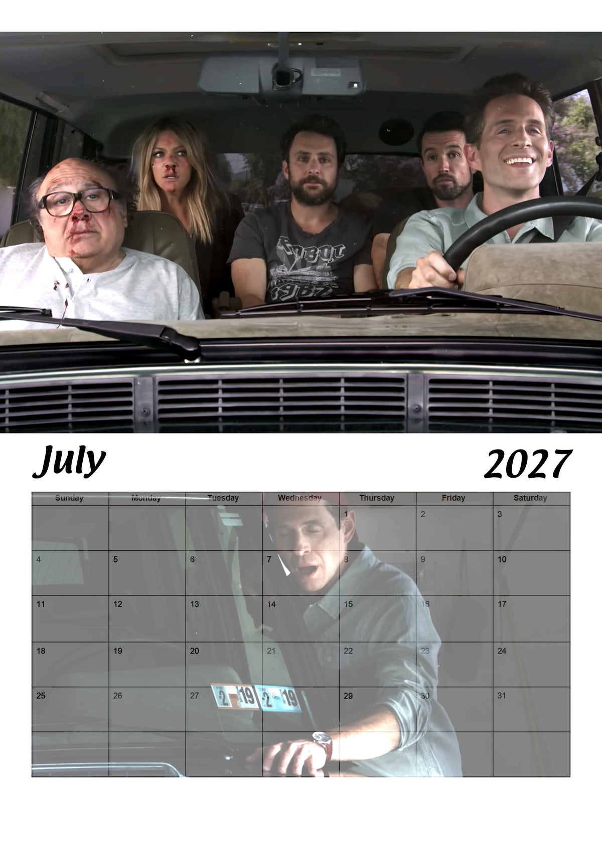 It's Always Sunny | The Gang Makes a Calendar | 2027 Version