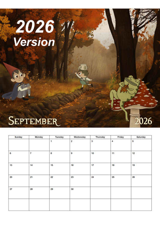Over The Garden Wall | 2026 Wall Calendar