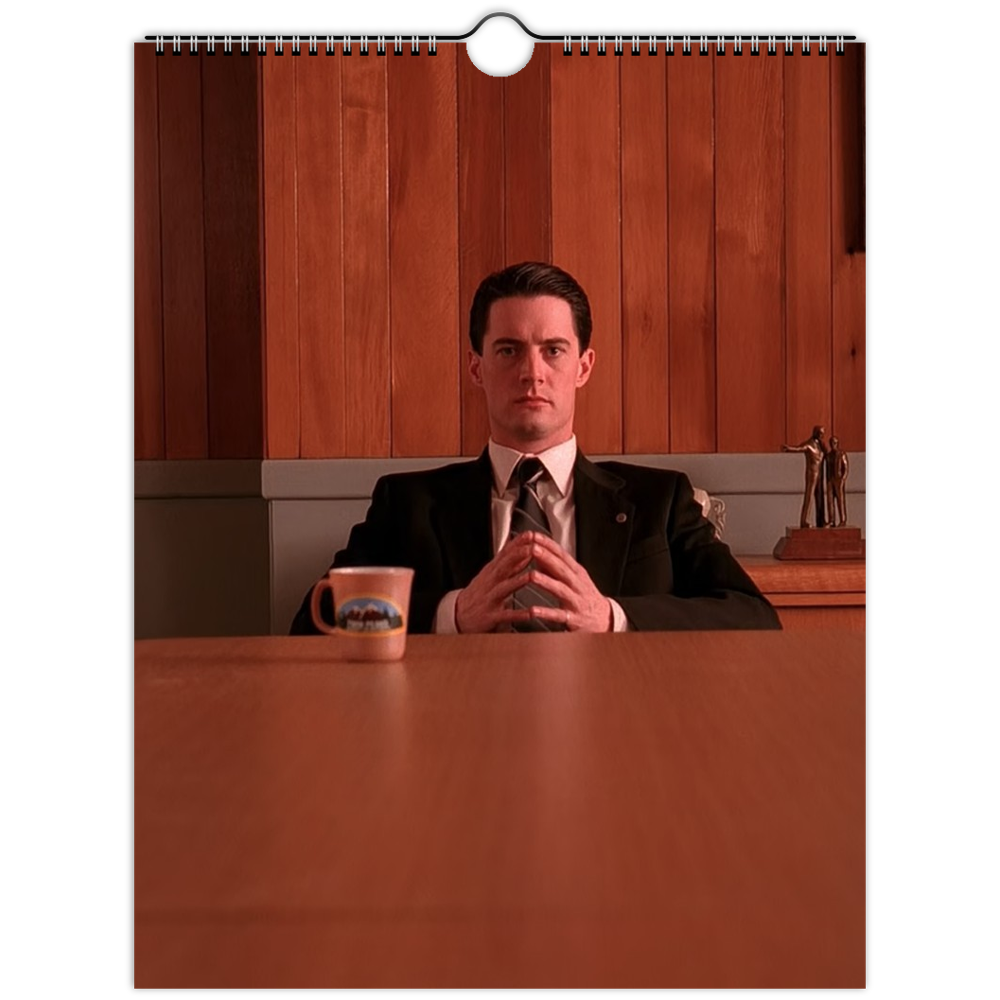 A picture of the cover of the Dale Cooper calendar