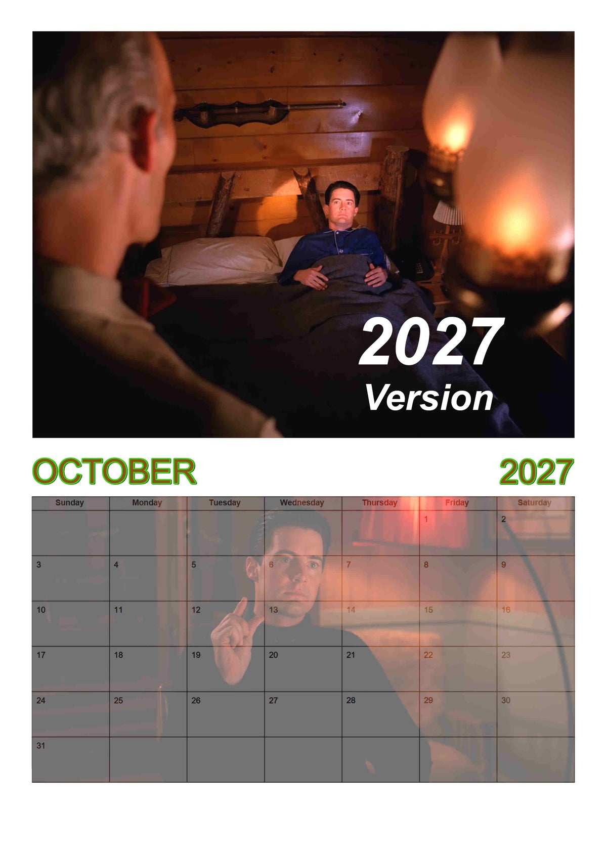 Hunks of Twin Peaks : Forbidden Pleasures | 2027 calendar