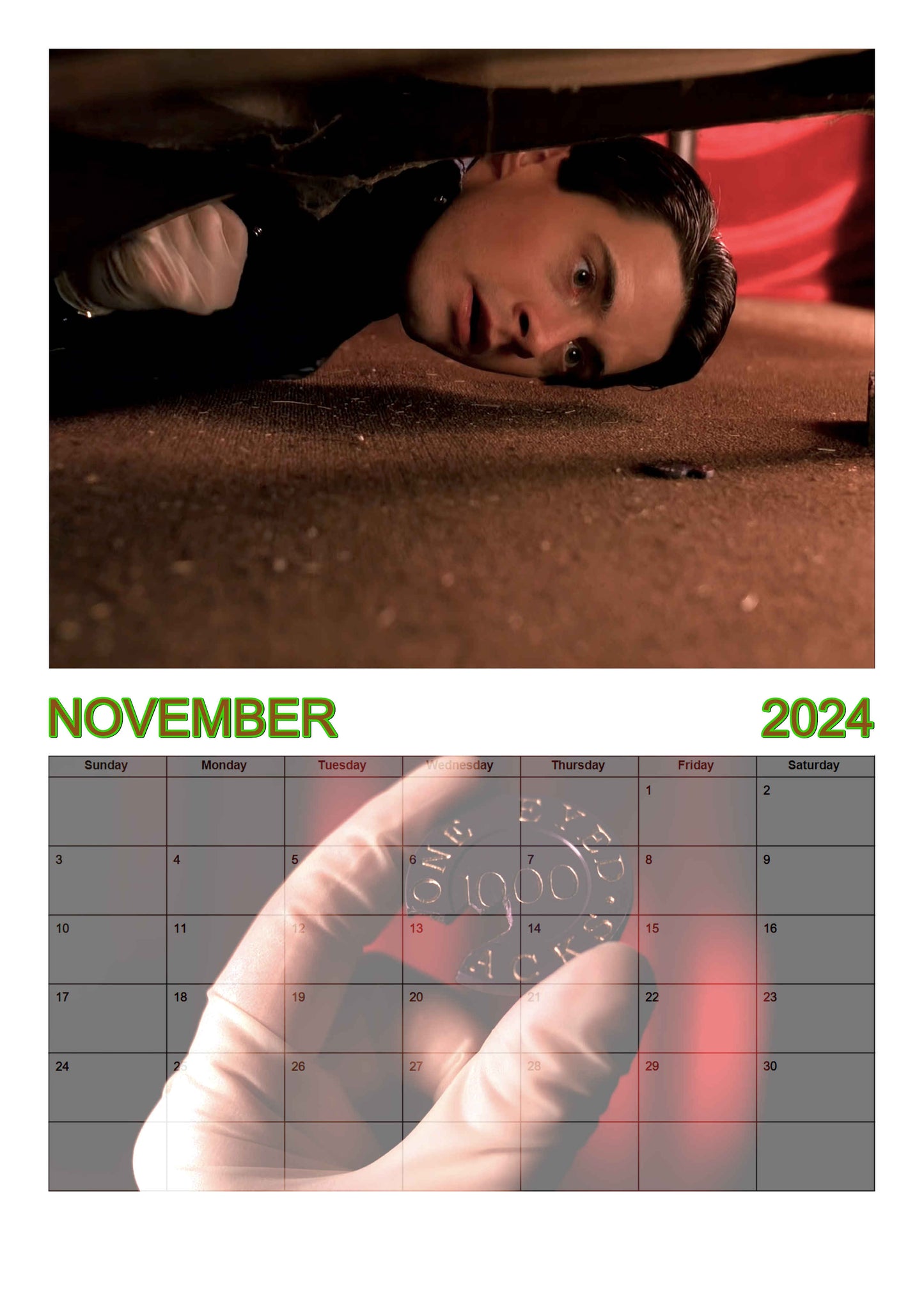 Preview of the month of November featuring Dale finding a broken chip from One eyed Jacks