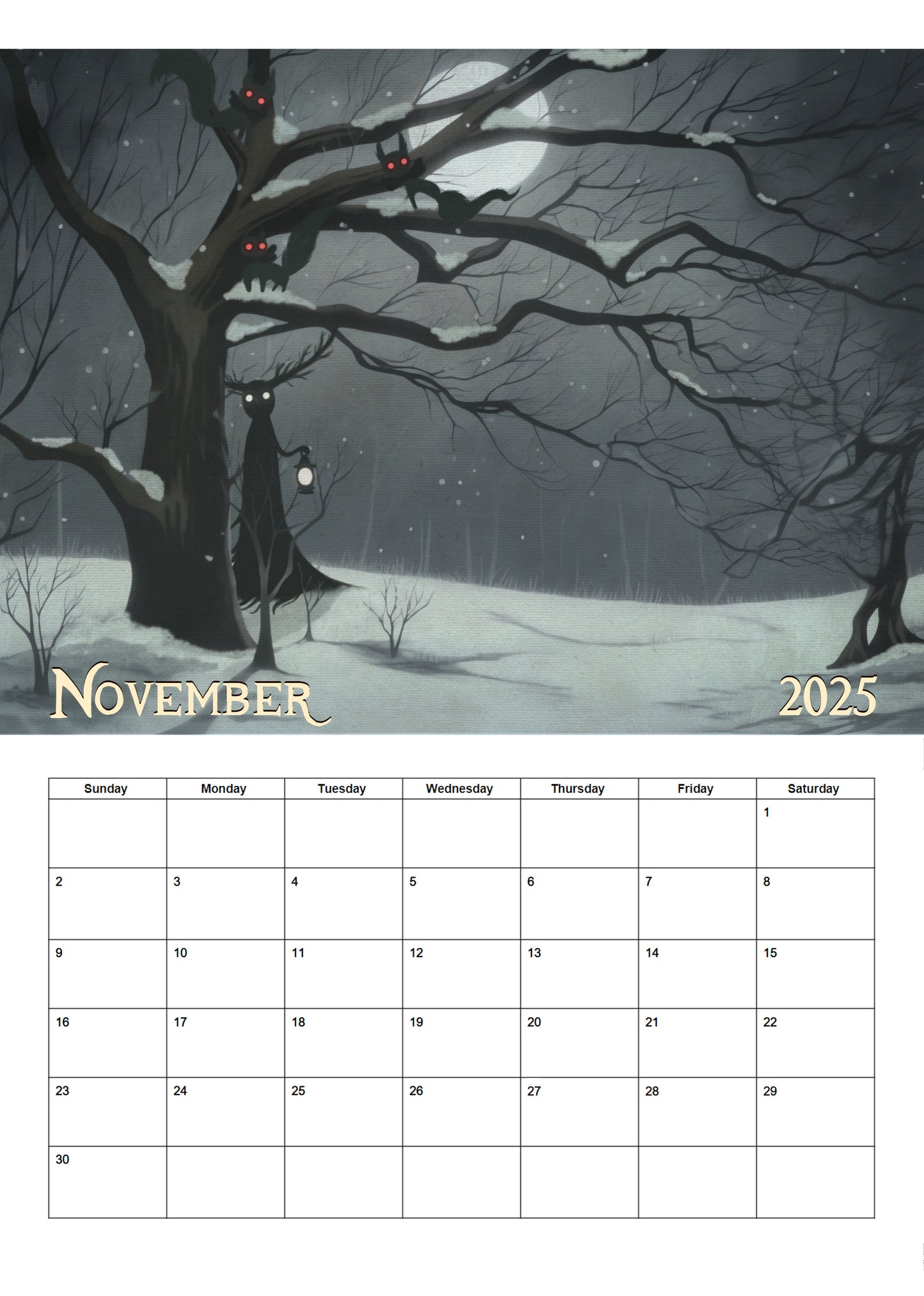 Over The Garden Wall | 2025 Wall Calendar