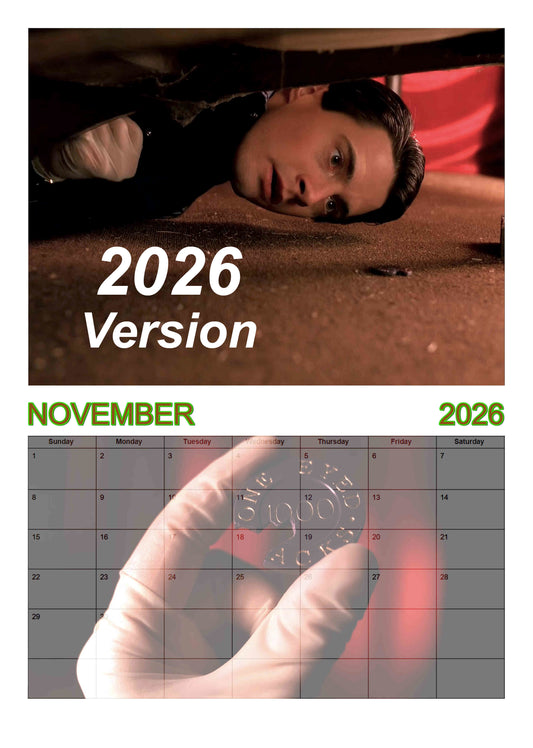 Twin peaks | Dale Cooper |  2026 Wall calendar