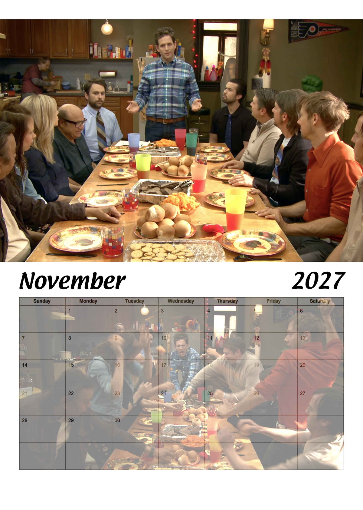 It's Always Sunny | The Gang Makes a Calendar | 2027 Version