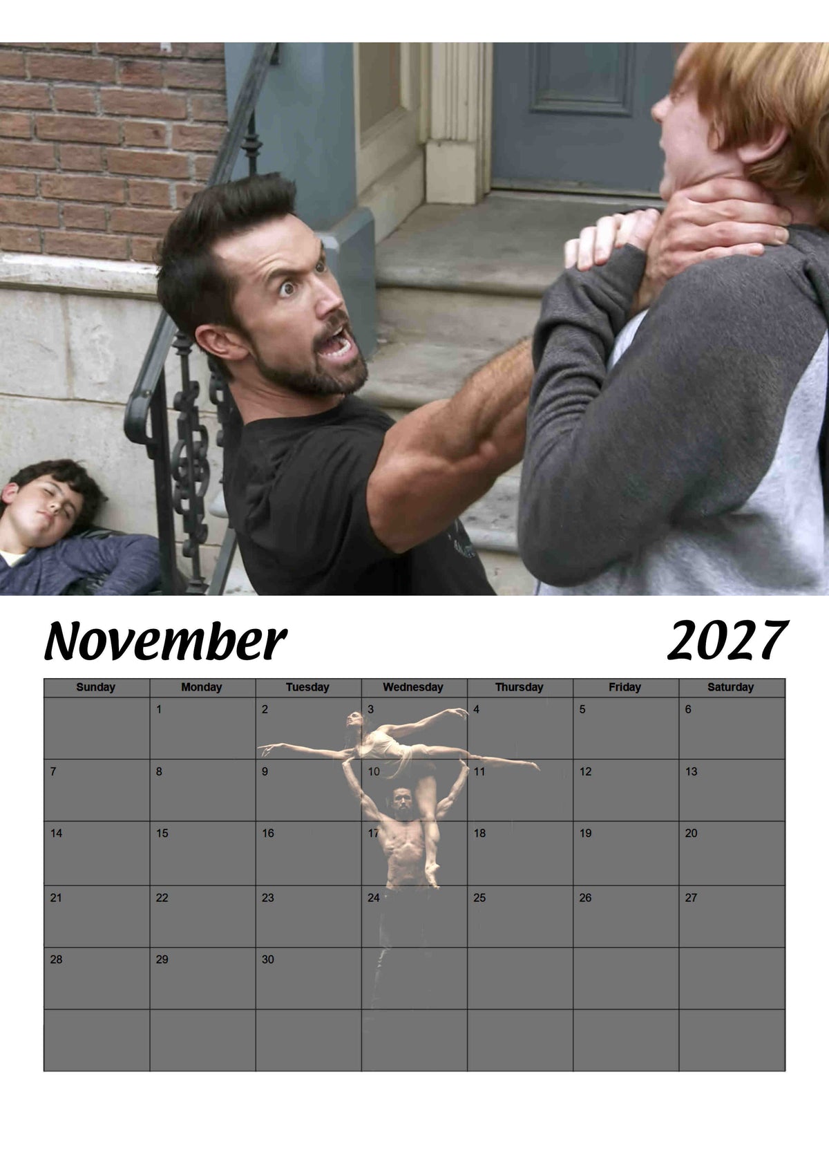 Its Always Sunny, No Context, 2027 Wall calendar