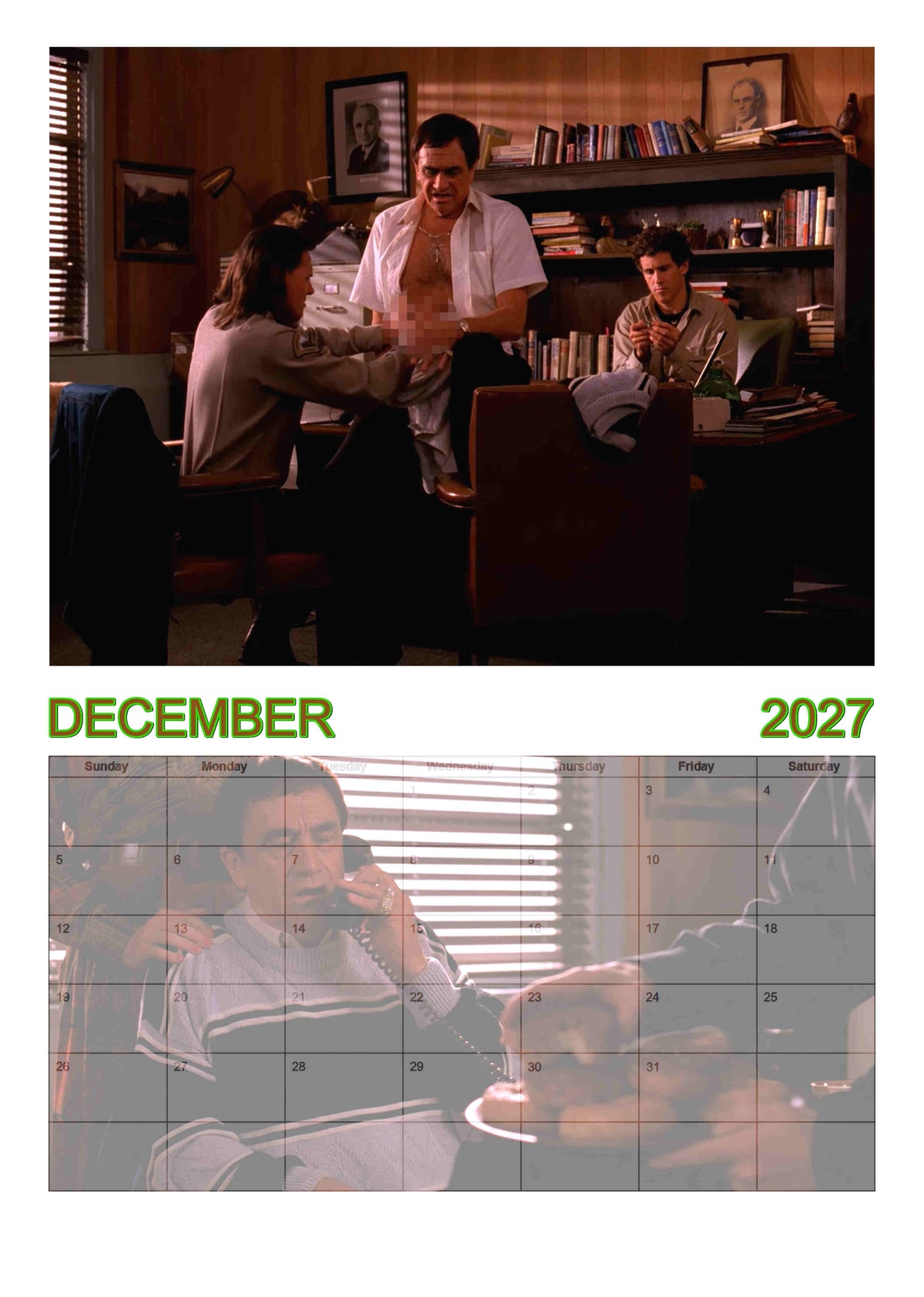 Hunks of Twin Peaks : Forbidden Pleasures | 2027 calendar