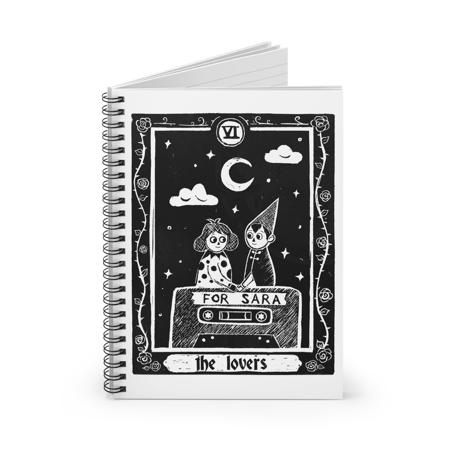 Over The Garden Wall | The Lovers | Spiral Notebook | Ruled Line