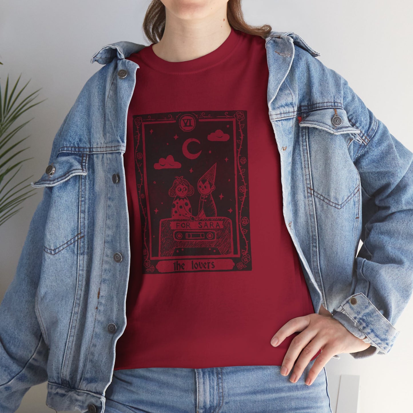 Over the Garden Wall | The Lovers | Lino Print T shirt