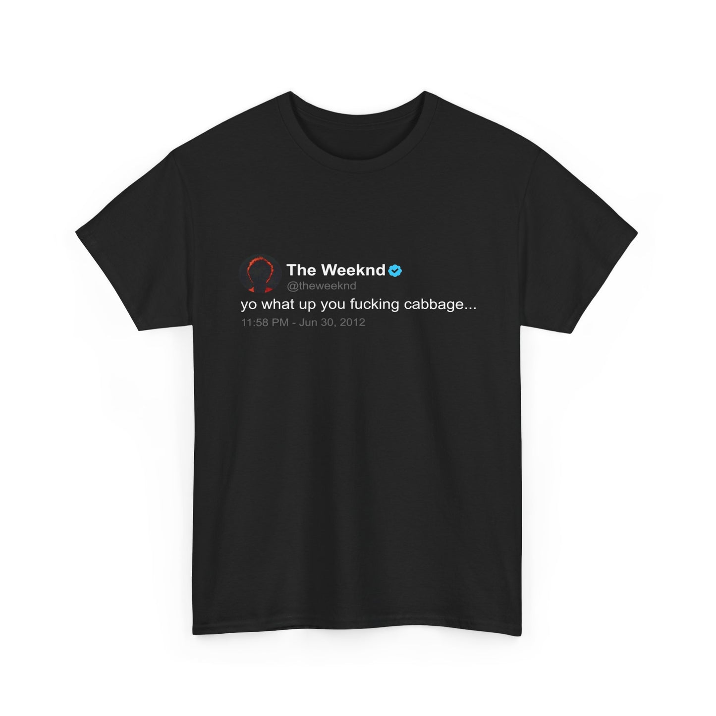 The Weeknd 'yo what up' T Shirt | Twitter Classics