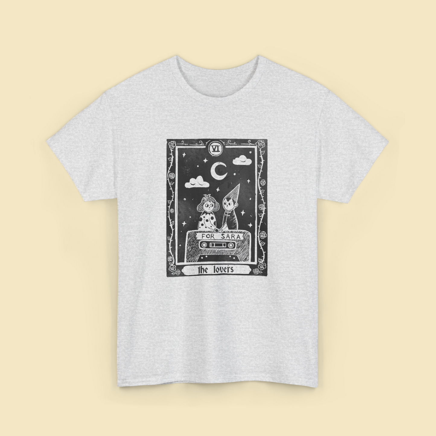 Over the Garden Wall | The Lovers | Lino Print T shirt