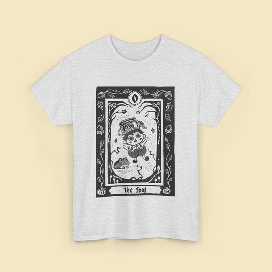 Over the Garden Wall | The Fool | Lino Print T shirt