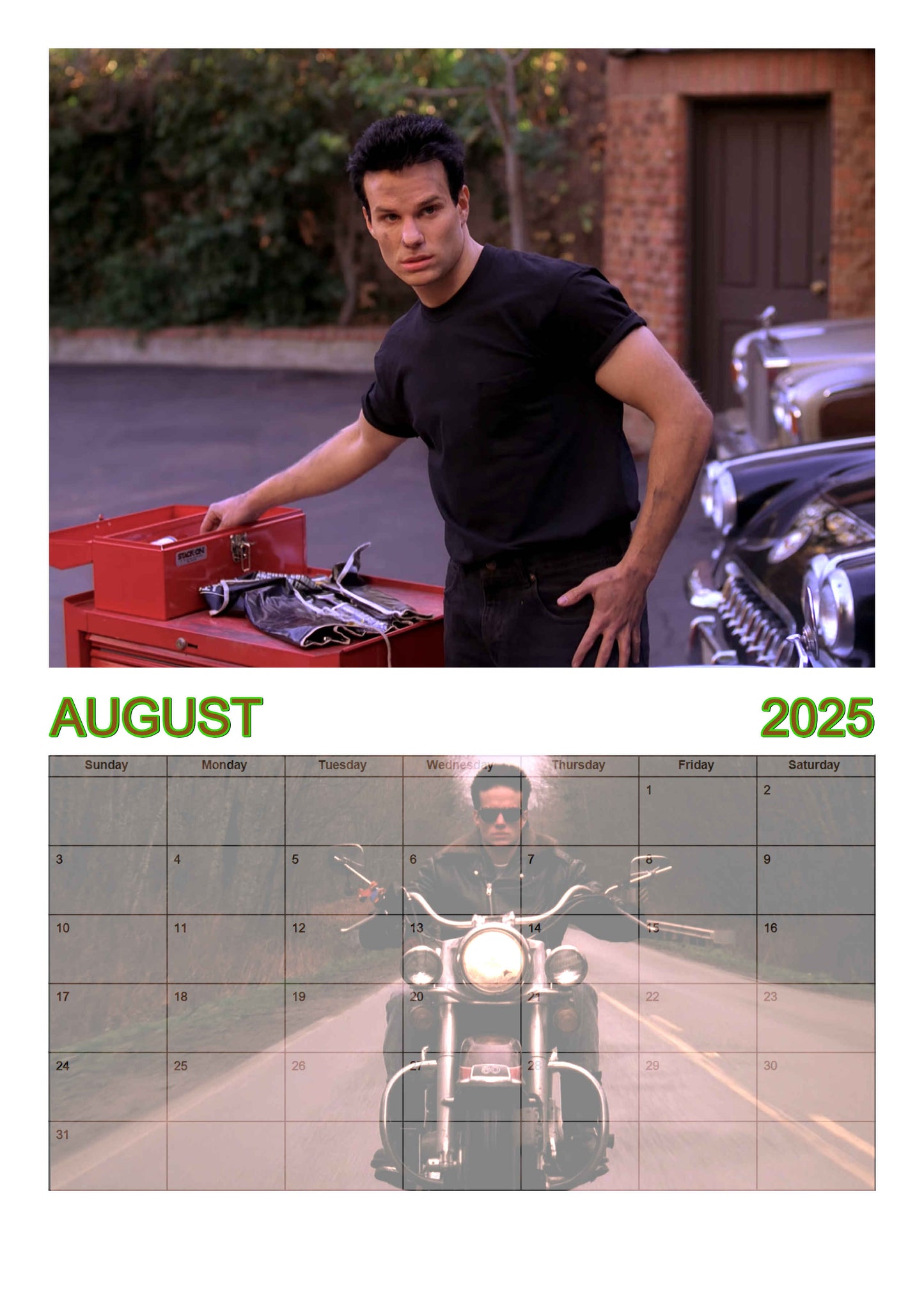 Hunks of Twin Peaks | Wall calendar | 2025 version