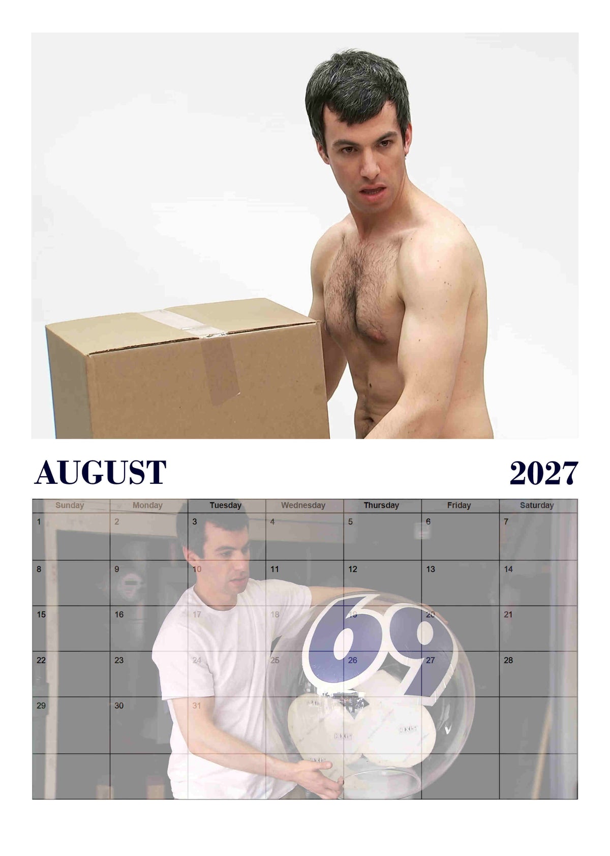Nathan Fielder | The Hunk | 2027 Wall calendar