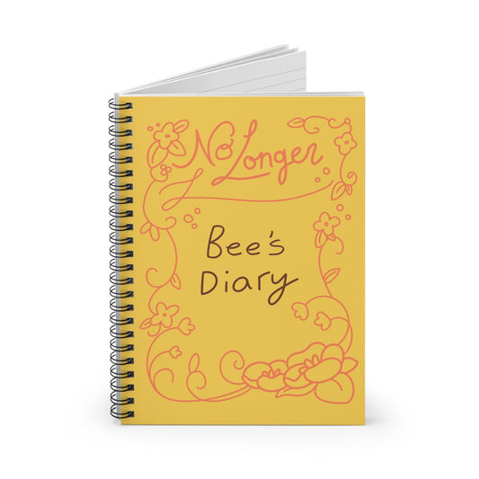 Front preview of a slightly opened copy of Bees Diary as seen on the show.