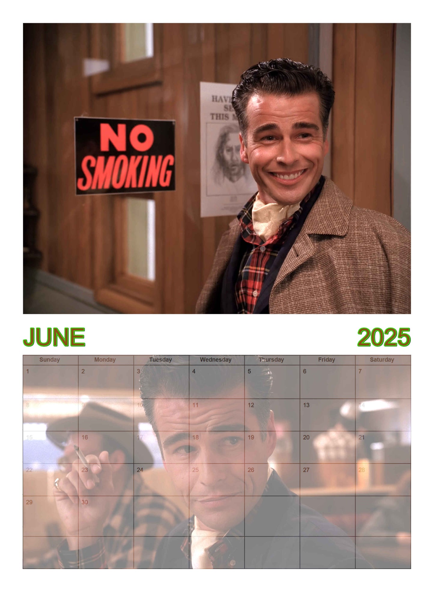 Hunks of Twin Peaks | Wall calendar | 2025 version