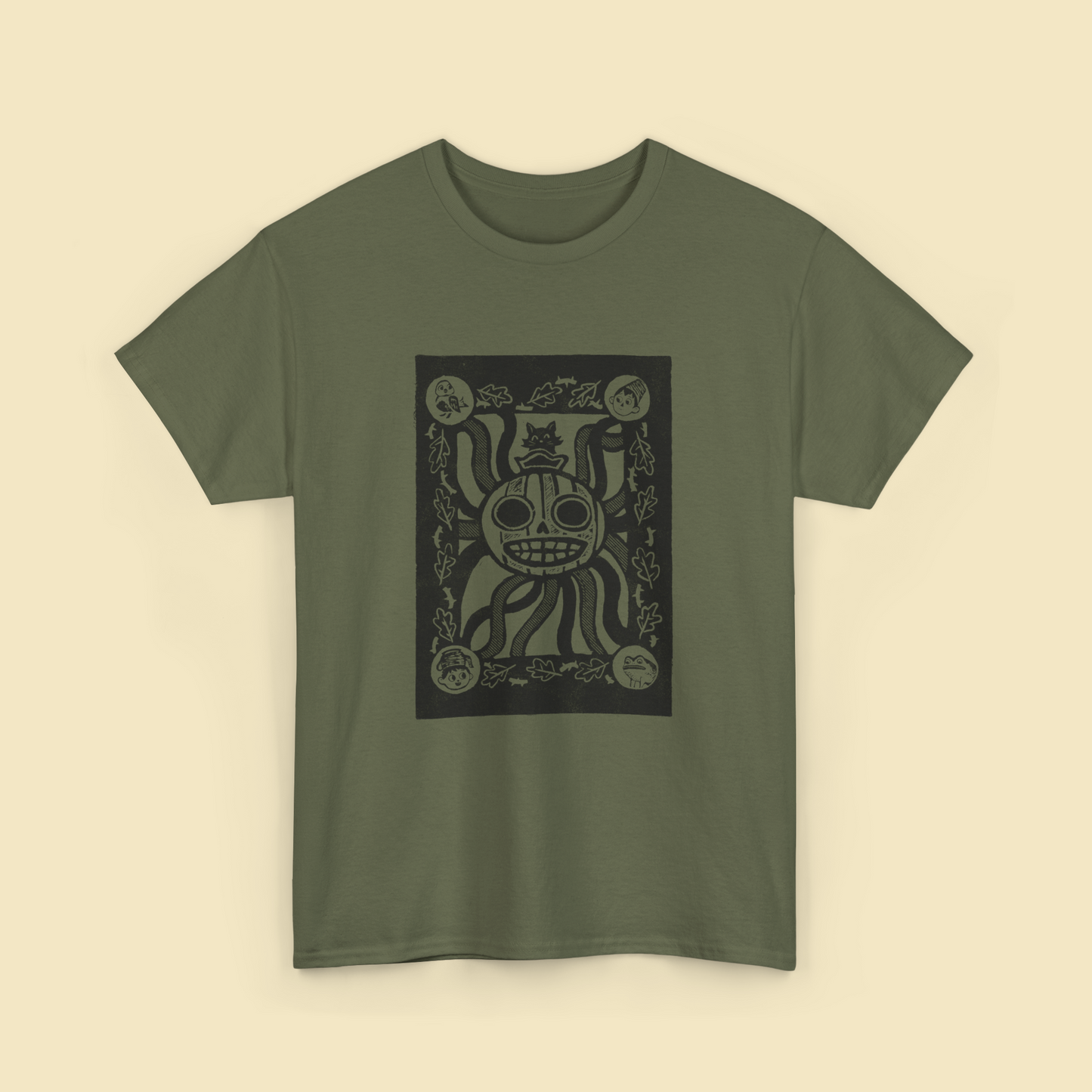 Over the Garden Wall | You'll Join Us | Lino Print T shirt