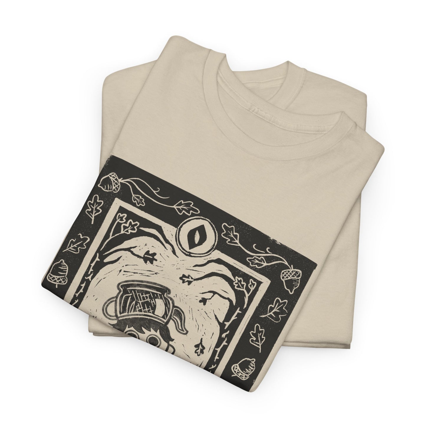 Over the Garden Wall | The Fool | Lino Print T shirt