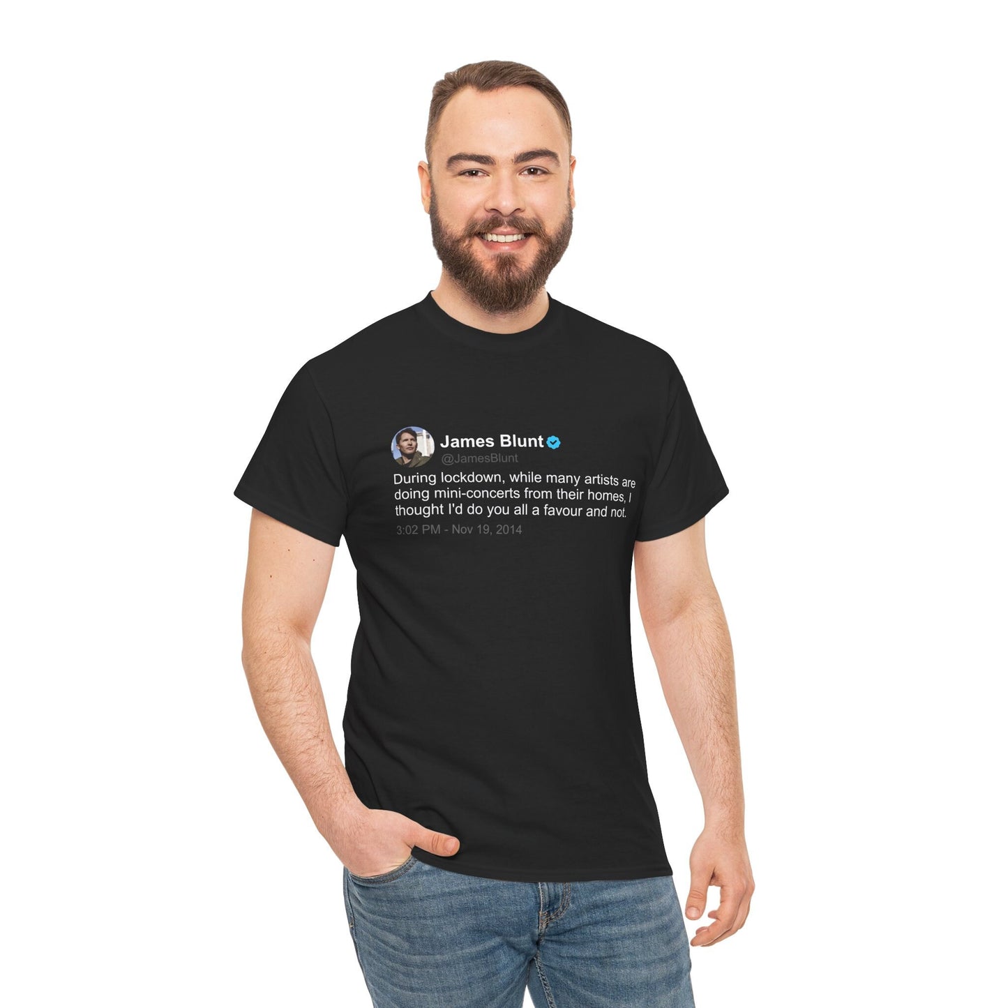 James Blunt Lockdown T Shirt | Twitter Classics