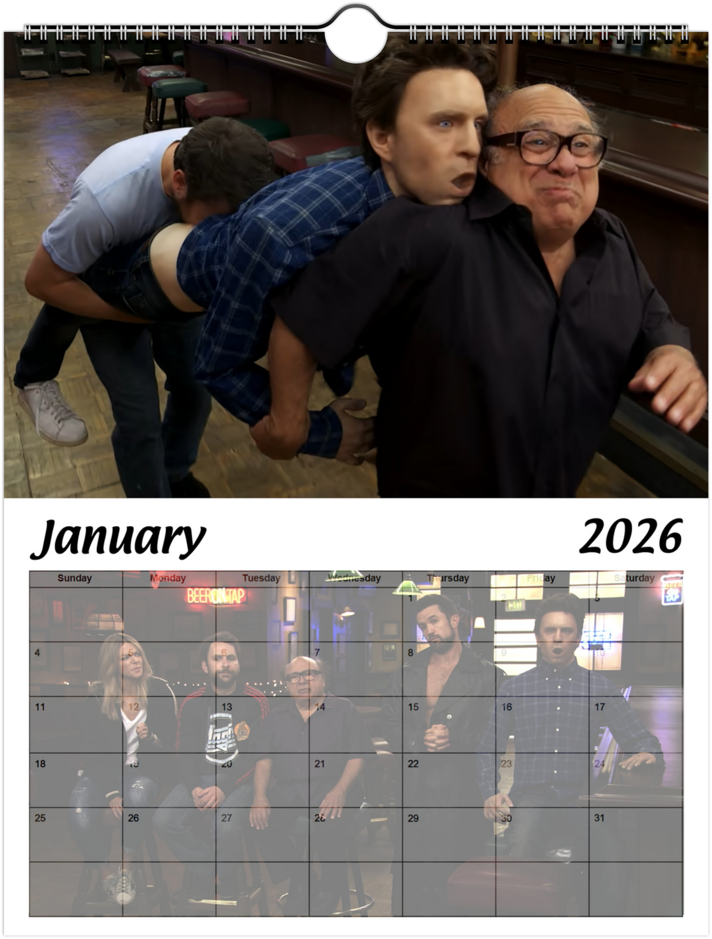 Its Always Sunny, No Context, 2026 Wall calendar