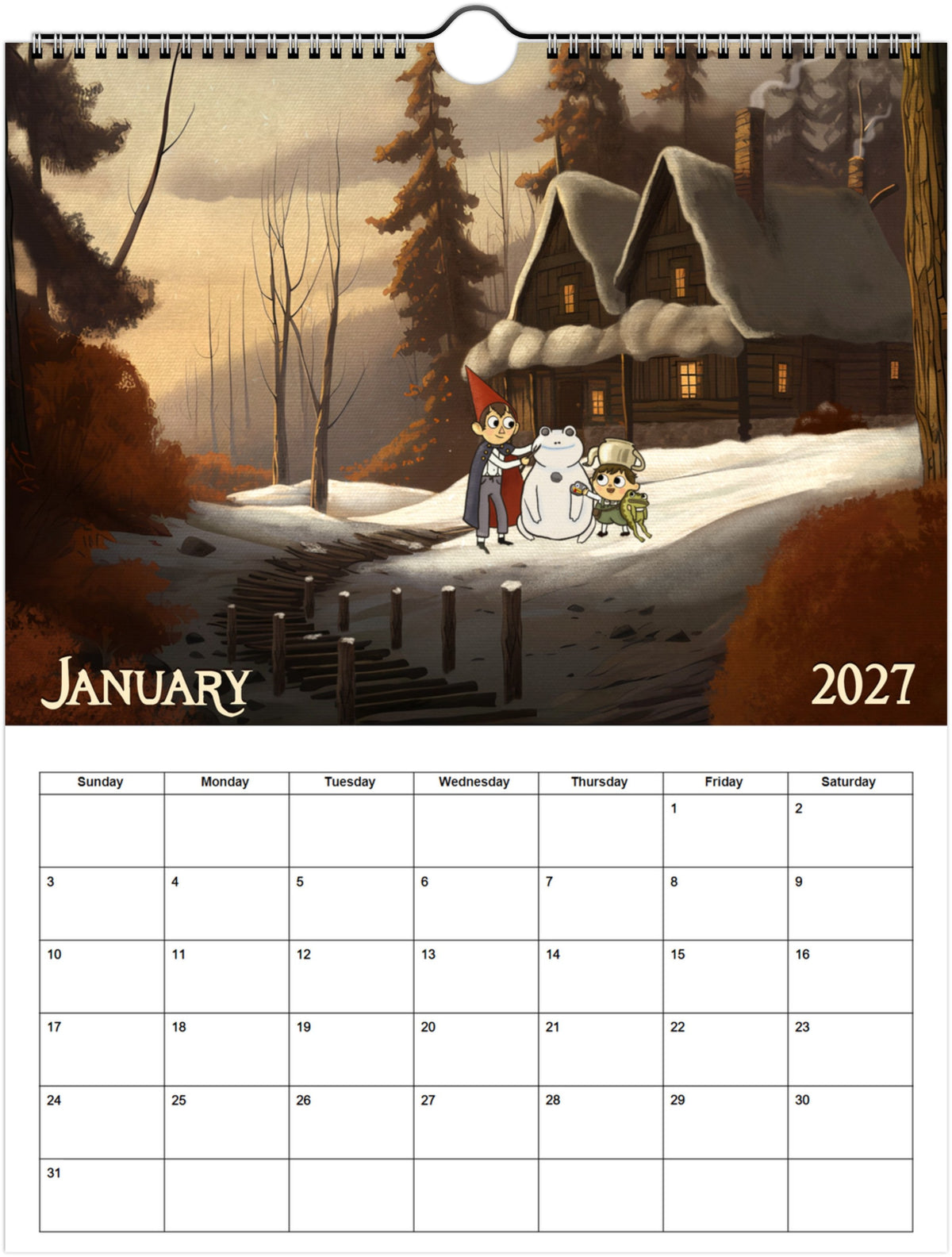Over The Garden Wall | 2027 Wall Calendar