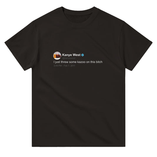 Kanye 'kazoo' T Shirt | Twitter Classics