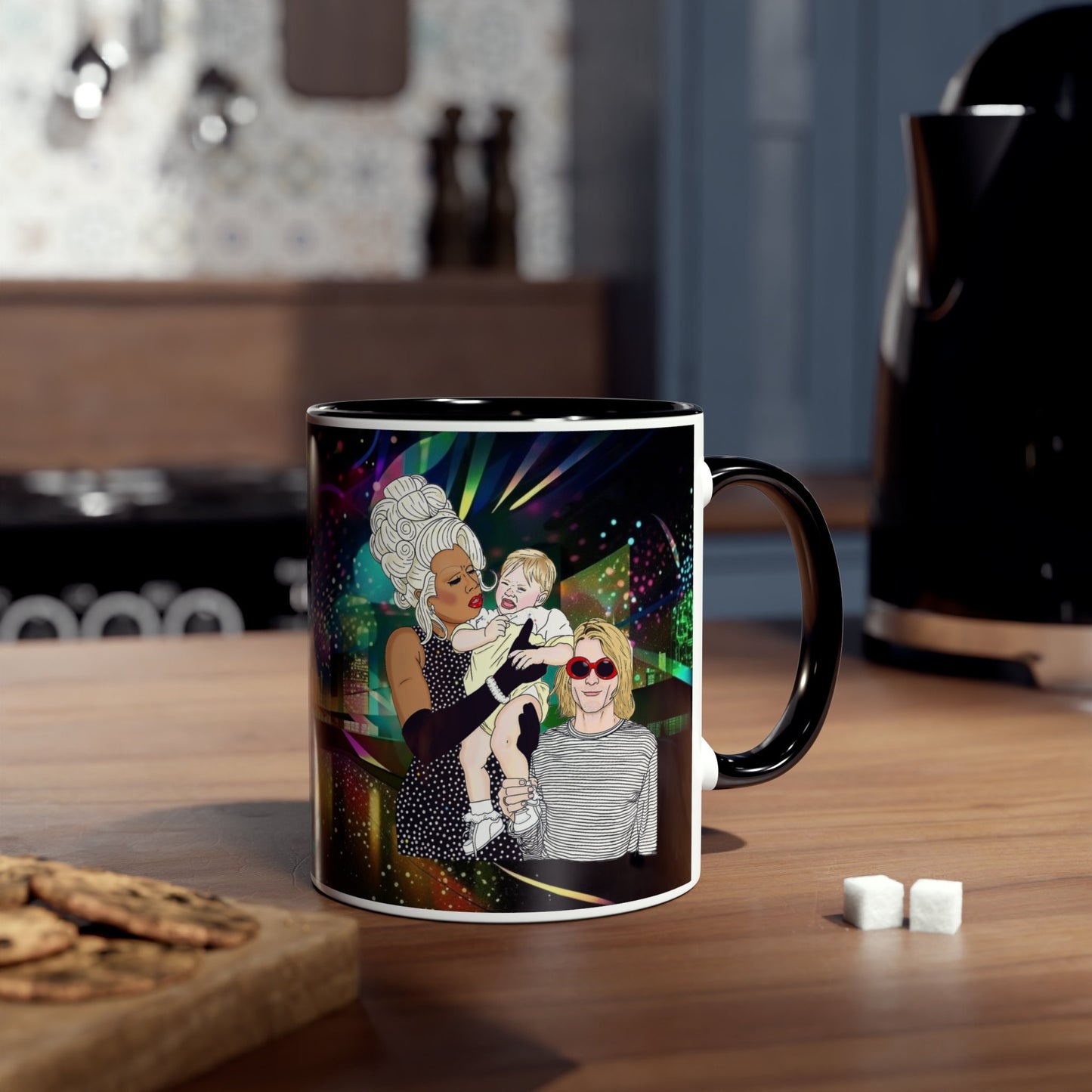 RuPaul and Kurt Cobain 11oz mug