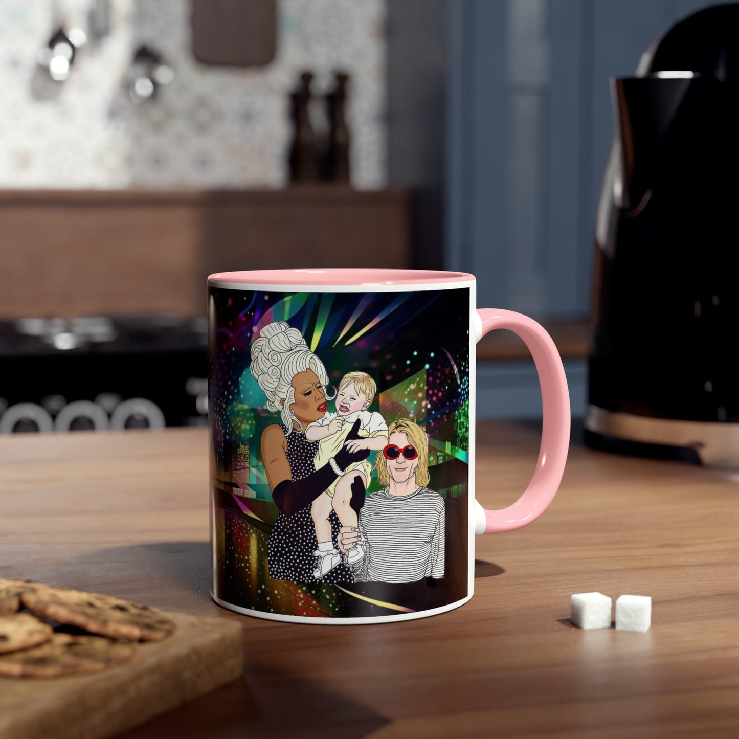 RuPaul and Kurt Cobain 11oz mug