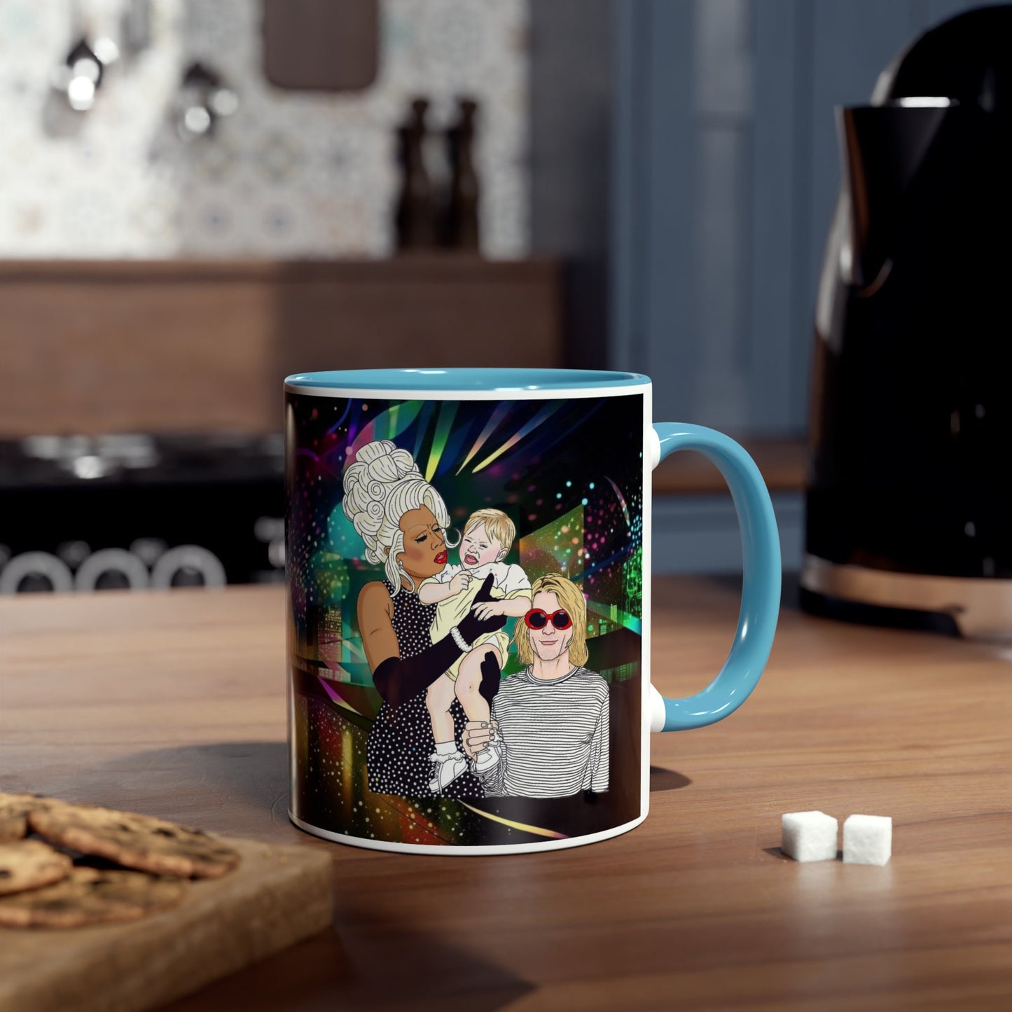 RuPaul and Kurt Cobain 11oz mug